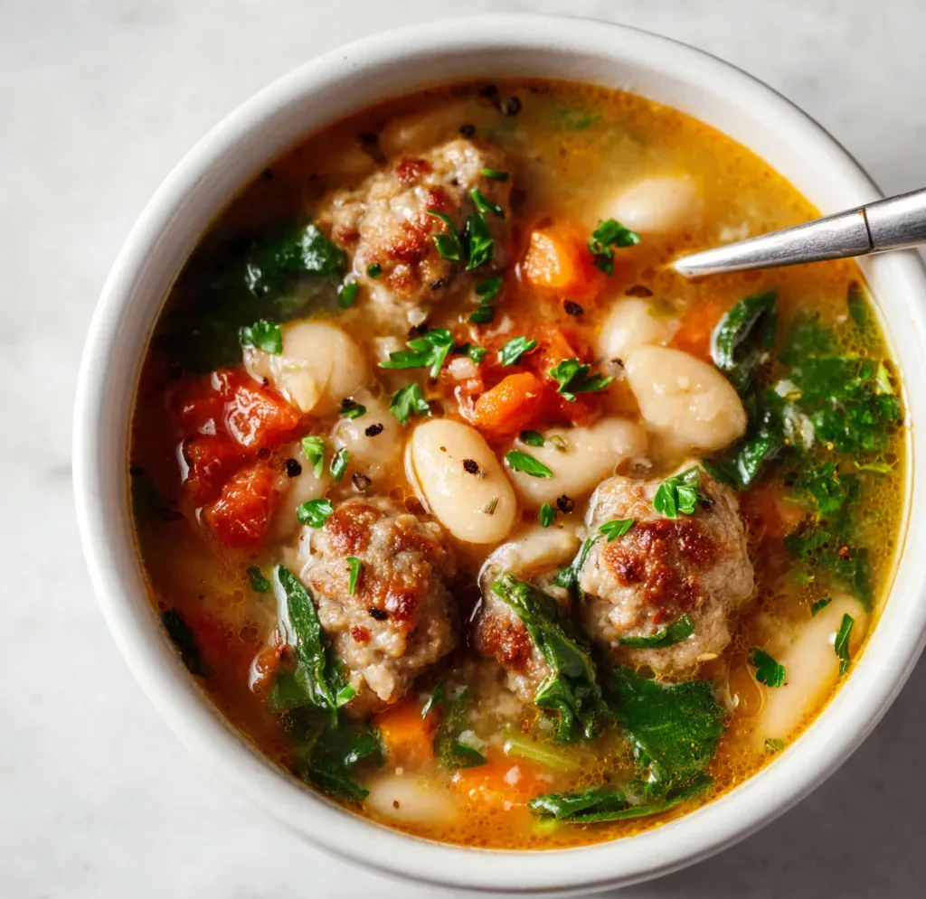 Tuscan Sausage & Cannellini Soup