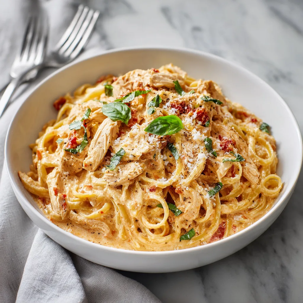 Sun-Dried Tomato Chicken Cream Pasta