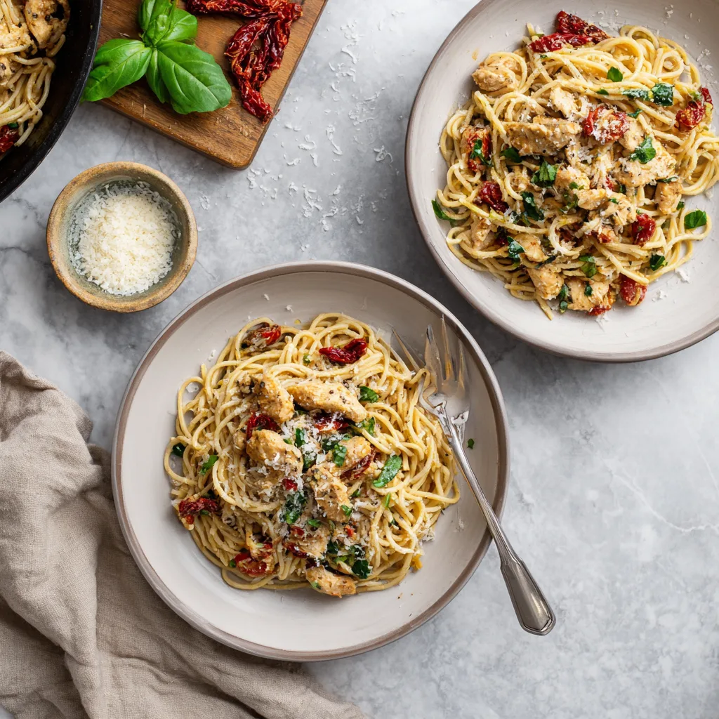 Sun-Dried Tomato Chicken Cream Pasta