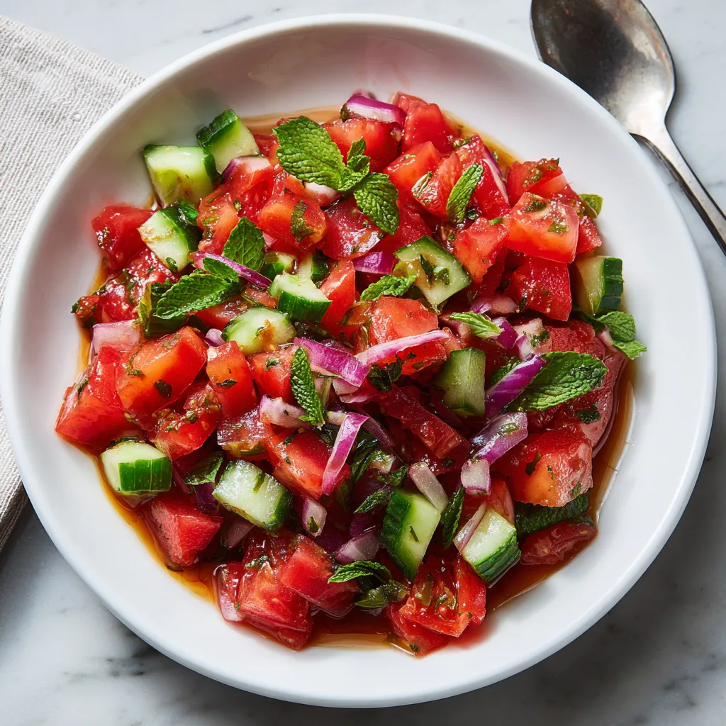 Persian Cucumber, Tomato & Mint Salad