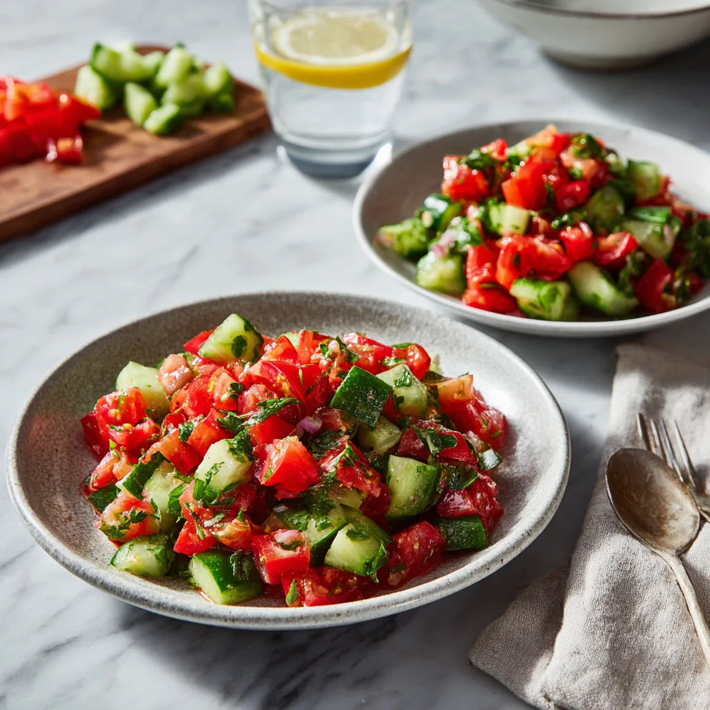 Persian Cucumber, Tomato & Mint Salad